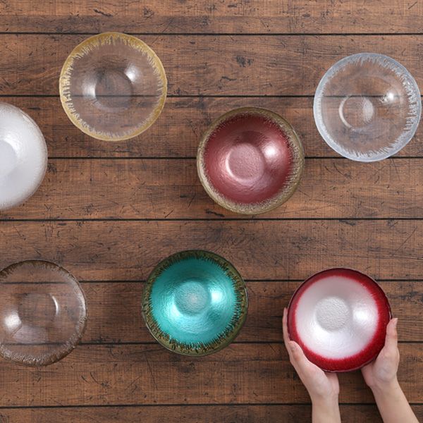 フラッシュ ボウル 17cm ホワイトパール＆ジンジャー | Vetro Felice