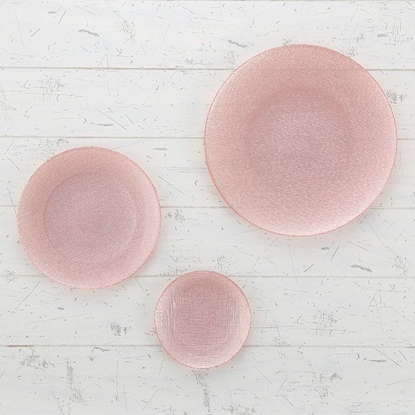 グリッター プレート 28cm ヴィンテージローズピンク