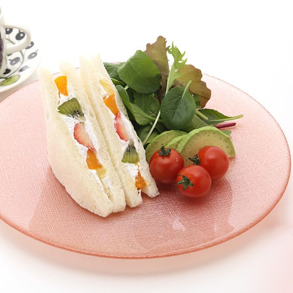 グリッター プレート 28cm ヴィンテージローズピンク